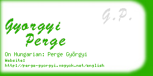 gyorgyi perge business card